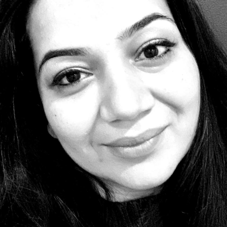 Sonal Kering, painter — monochrome portrait